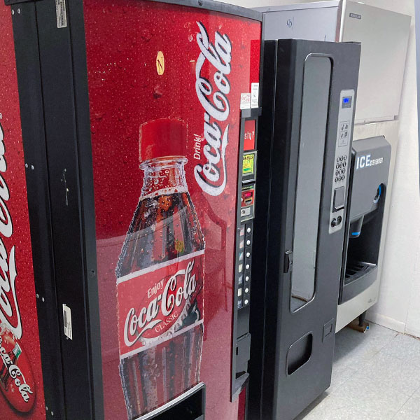 Coke machine, snack vending and ice machine